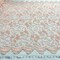 1 Yard Beaded & Corded Bridal Fabric Lace Embroidered on 100% Polyester Net Mesh Ivory 54"